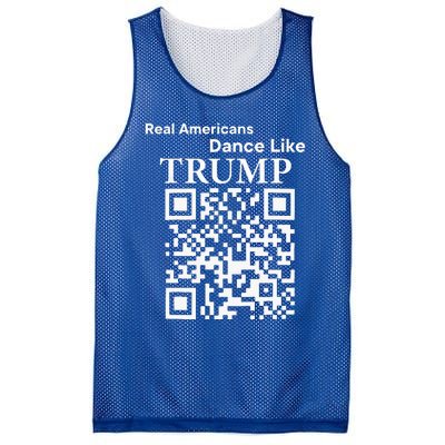 Qr President Trump 4547 Dancing Dance Moves Maga Mesh Reversible Basketball Jersey Tank