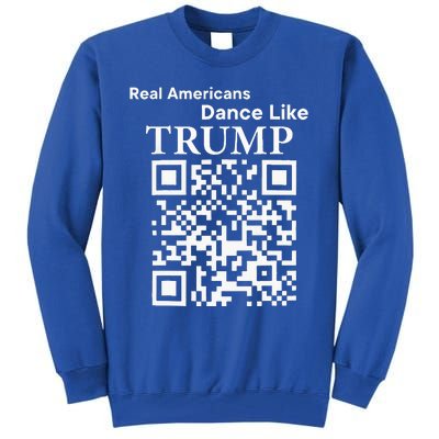 Qr President Trump 4547 Dancing Dance Moves Maga Tall Sweatshirt