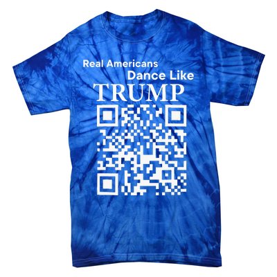 Qr President Trump 4547 Dancing Dance Moves Maga Tie-Dye T-Shirt