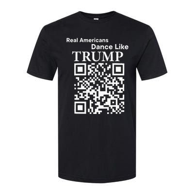 Qr President Trump 4547 Dancing Dance Moves Maga Softstyle CVC T-Shirt