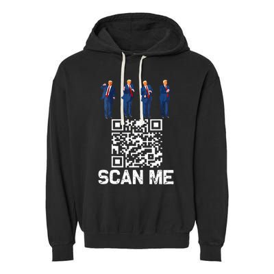 Qr President Trump 4547 Trump Dancing Code Garment-Dyed Fleece Hoodie