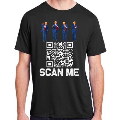 Qr President Trump 4547 Trump Dancing Code Adult ChromaSoft Performance T-Shirt