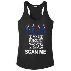 Qr President Trump 4547 Trump Dancing Code Ladies PosiCharge Competitor Racerback Tank