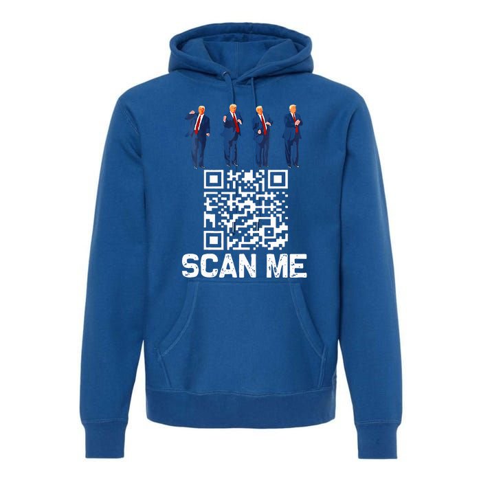 Qr President Trump 4547 Trump Dancing Code Premium Hoodie