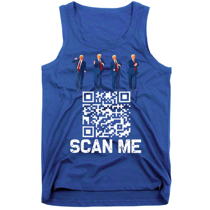 Qr President Trump 4547 Trump Dancing Code Tank Top