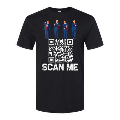 Qr President Trump 4547 Trump Dancing Code Softstyle CVC T-Shirt