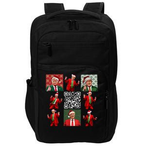 Qr President Trump Christmas Dancing Dance Moves Maga Impact Tech Backpack