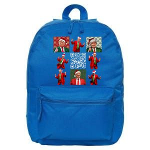 Qr President Trump Christmas Dancing Dance Moves Maga 16 in Basic Backpack