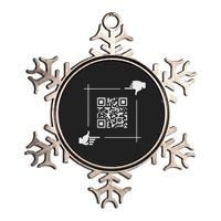 Qr President Trump 4547 Trump Dancing Code Metallic Star Ornament