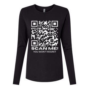 Qr President Trump 4547 Funny Dancing Dance Moves Maga Code Womens Cotton Relaxed Long Sleeve T-Shirt