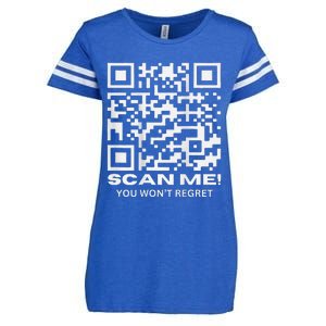 Qr President Trump 4547 Funny Dancing Dance Moves Maga Code Enza Ladies Jersey Football T-Shirt