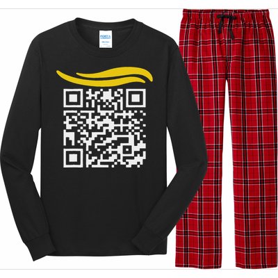 Qr President Trump Dance Code Long Sleeve Pajama Set