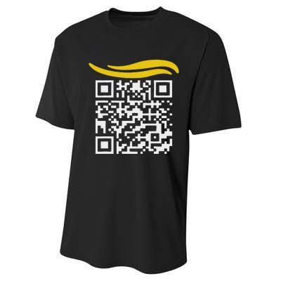 Qr President Trump Dance Code Performance Sprint T-Shirt