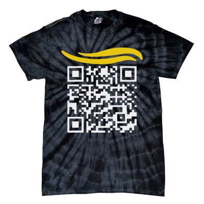 Qr President Trump Dance Code Tie-Dye T-Shirt