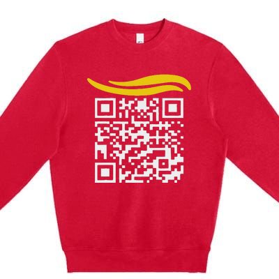 Qr President Trump Dance Code Premium Crewneck Sweatshirt