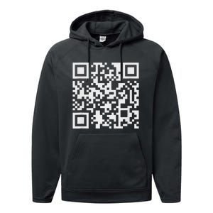 Qr President Trump Dance Code Performance Fleece Hoodie