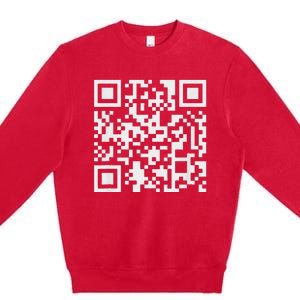 Qr President Trump Dance Code Premium Crewneck Sweatshirt