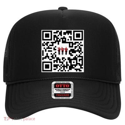Qr President Trump 4547 High Crown Mesh Back Trucker Hat