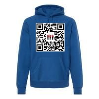 Qr President Trump 4547 Premium Hoodie