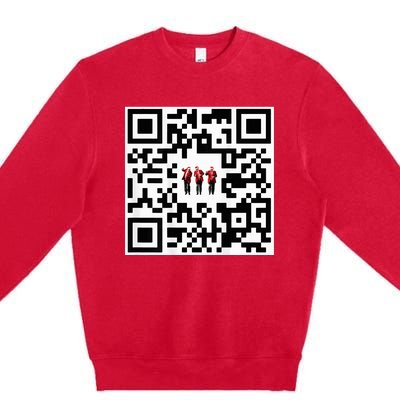 Qr President Trump 4547 Premium Crewneck Sweatshirt