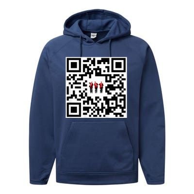 Qr President Trump 4547 Performance Fleece Hoodie