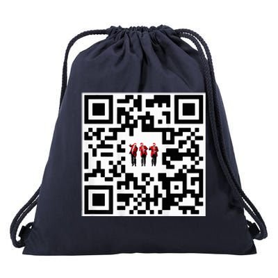 Qr President Trump 4547 Drawstring Bag