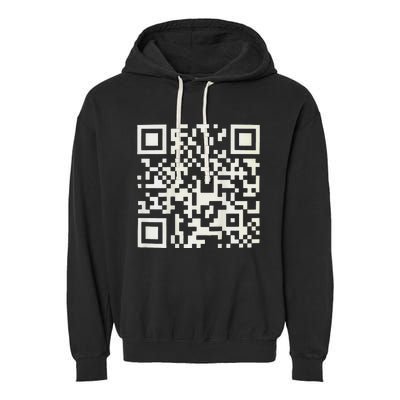 Qr President Trump Dance Code Garment-Dyed Fleece Hoodie