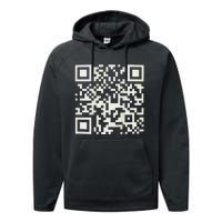 Qr President Trump Dance Code Performance Fleece Hoodie