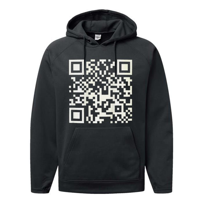 Qr President Trump Dance Code Performance Fleece Hoodie