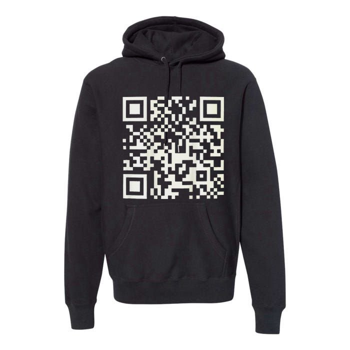 Qr President Trump Dance Code Premium Hoodie