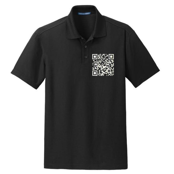 Qr President Trump Dance Code Dry Zone Grid Polo