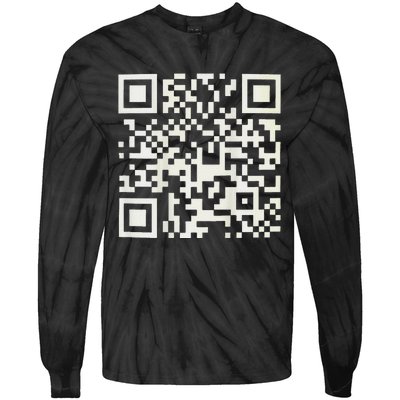 Qr President Trump Dance Code Tie-Dye Long Sleeve Shirt