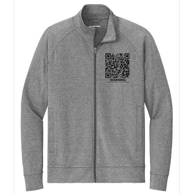 Qr President Trump Dance Code 4547 2024 Back Print Premium Stretch Full-Zip Cadet Jacket