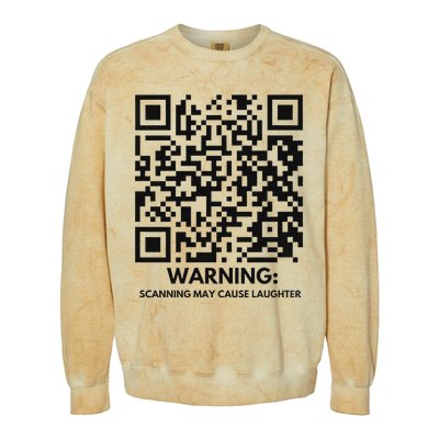 Qr President Trump Dance Code 4547 2024 Back Print Premium Colorblast Crewneck Sweatshirt