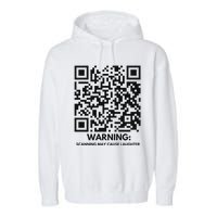 Qr President Trump Dance Code 4547 2024 Back Print Premium Garment-Dyed Fleece Hoodie