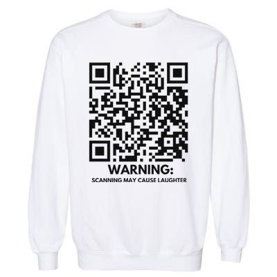 Qr President Trump Dance Code 4547 2024 Back Print Premium Garment-Dyed Sweatshirt