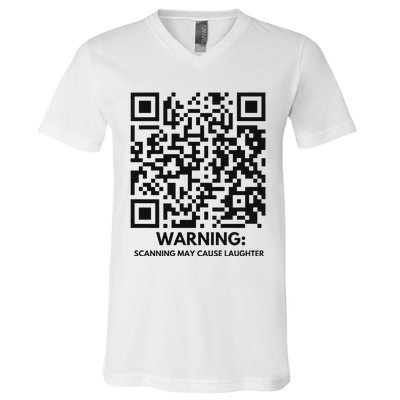 Qr President Trump Dance Code 4547 2024 Back Print Premium V-Neck T-Shirt