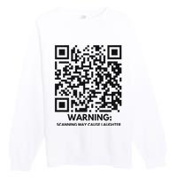 Qr President Trump Dance Code 4547 2024 Back Print Premium Premium Crewneck Sweatshirt