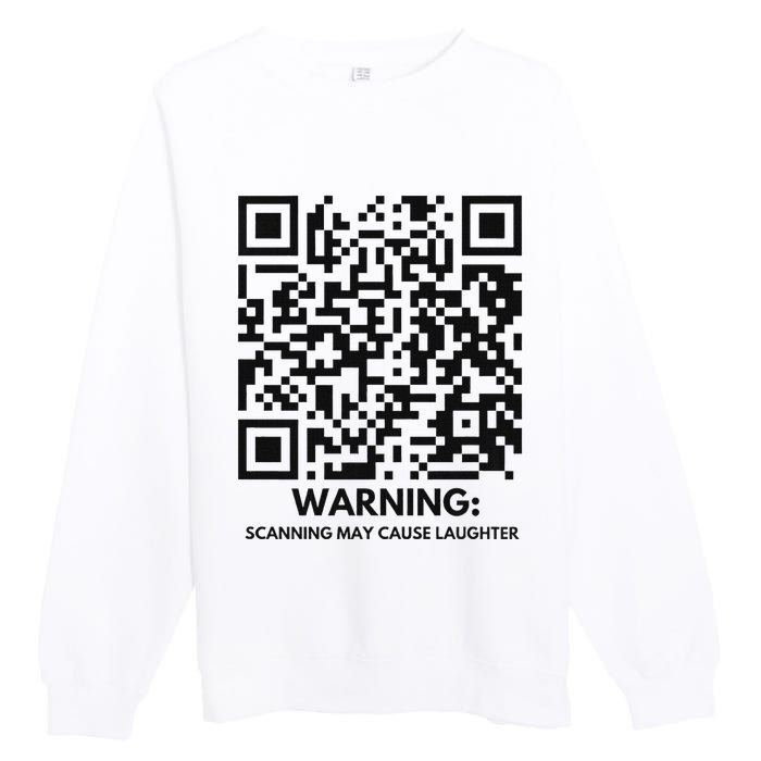 Qr President Trump Dance Code 4547 2024 Back Print Premium Premium Crewneck Sweatshirt