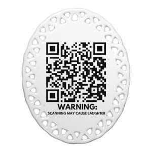 Qr President Trump Dance Code 4547 2024 Back Print Premium Ceramic Oval Ornament