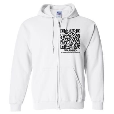 Qr President Trump Dance Code 4547 2024 Back Print Premium Full Zip Hoodie