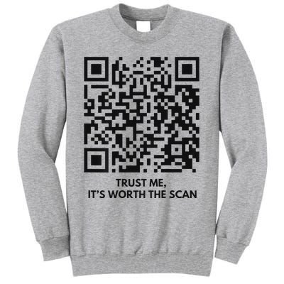 Qr President Trump Dance Code 4547 2024 Back Print Tall Sweatshirt