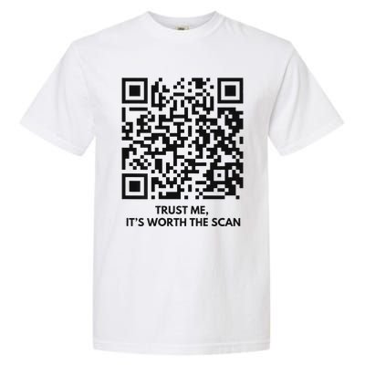 Qr President Trump Dance Code 4547 2024 Back Print Garment-Dyed Heavyweight T-Shirt