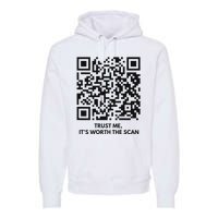 Qr President Trump Dance Code 4547 2024 Back Print Premium Hoodie