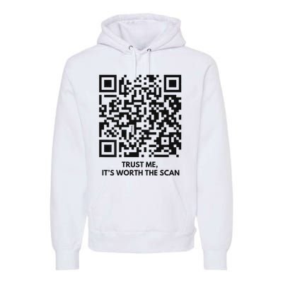 Qr President Trump Dance Code 4547 2024 Back Print Premium Hoodie