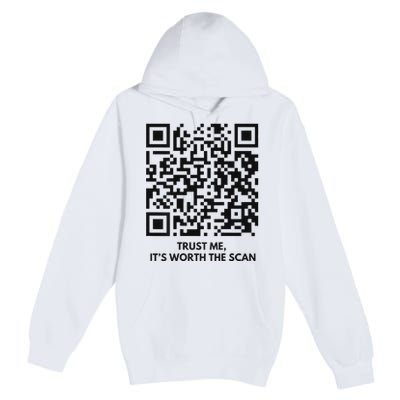 Qr President Trump Dance Code 4547 2024 Back Print Premium Pullover Hoodie