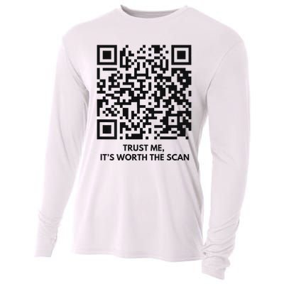 Qr President Trump Dance Code 4547 2024 Back Print Cooling Performance Long Sleeve Crew