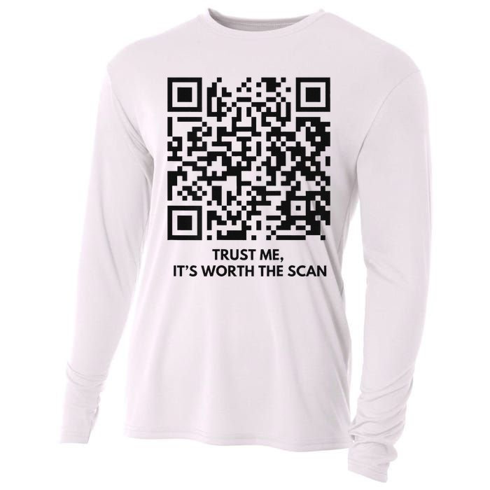 Qr President Trump Dance Code 4547 2024 Back Print Cooling Performance Long Sleeve Crew