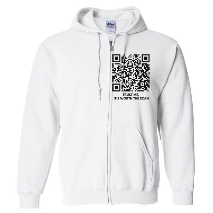 Qr President Trump Dance Code 4547 2024 Back Print Full Zip Hoodie