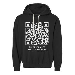 Qr President Trump Dance Code 4547 Maga Trump 2024 Garment-Dyed Fleece Hoodie